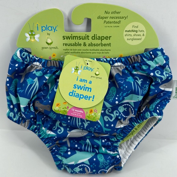 Size I Swim Pair Of 2mo Iplay Swim Diapers